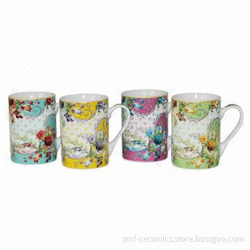 9oz Ceramic/New Bone China Ceramic Mug, Various Colors are Available